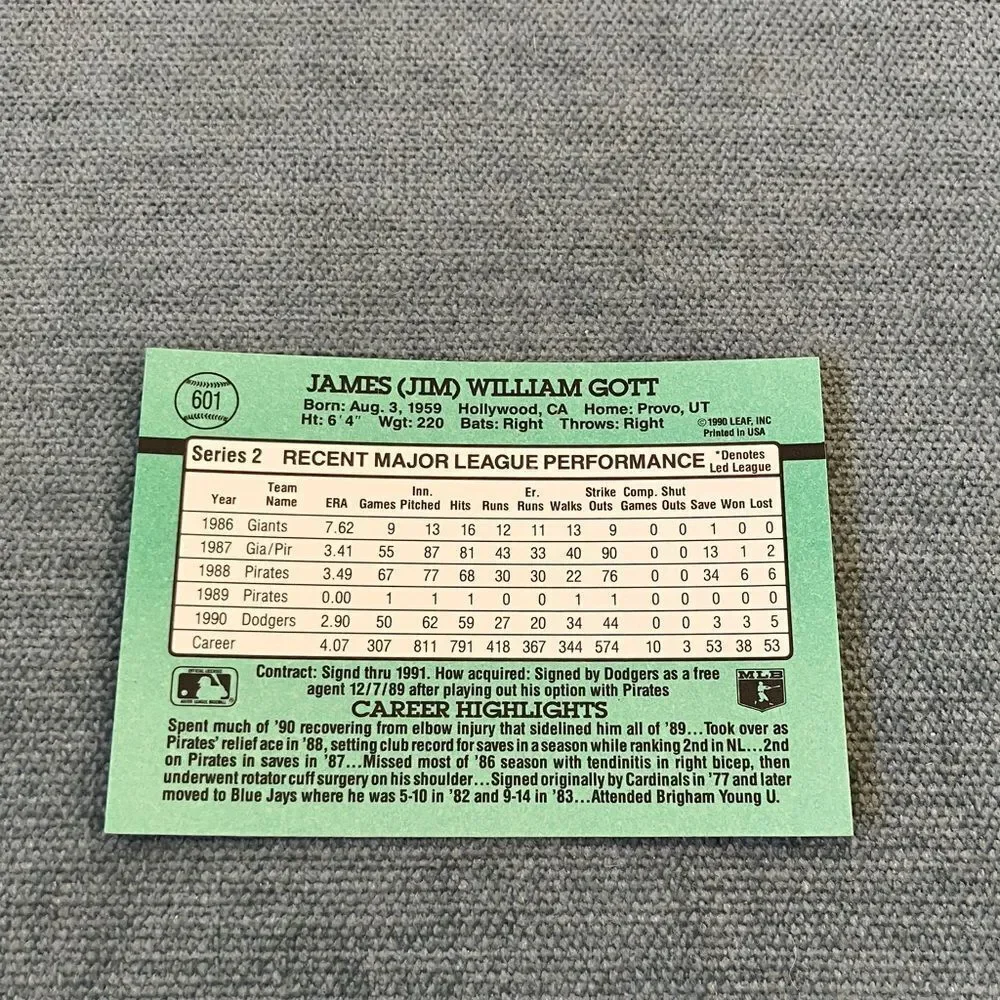 1991 Donruss Los Angeles Dodgers Baseball Card Trading Card